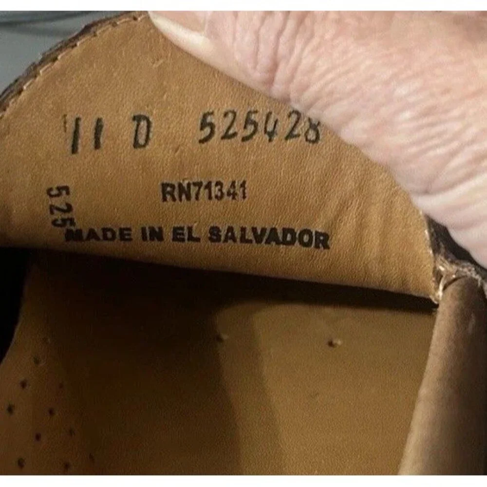 LL Bean Mens 11D Lodge Moc  Loafer Vibram Tan Brown Leather Comfort Outdoor